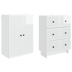 vidaXL Ensemble de Meubles 2 Pièces 66 x 34 5 x 90 cm Bois d'ingénierie