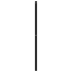 vidaXL Tête de lit métal noir 90 cm