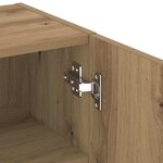 vidaXL Meuble TV chêne artisanal 40.5 x 30 x 102 cm Bois d'ingénierie