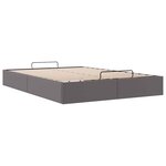 vidaXL Cadre de lit ottoman sans matelas gris 140x200 cm similicuir
