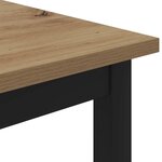 vidaXL Table basse Chêne artisan 100 x 100 x 45 cm Bois d'ingénierie