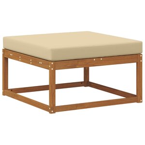 vidaXL Pouf d'Extérieur Bois d'Acacia Massif Naturel