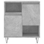 vidaXL Buffets 2 Pièces gris béton bois d'ingénierie