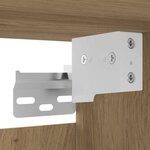 vidaXL Meuble TV mural chêne artisanal 30 5x30x30 cm