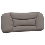 vidaXL Cadre de lit sans matelas Hvar taupe 100x200 cm tissu