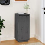 Vidaxl armoire à chaussures gris 35x35x80 cm bois de pin massif