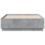 vidaXL Cadre de lit sans matelas gris béton 120x190 cm