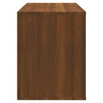 vidaXL Armoire à chaussures Chêne marron 80x35x45 cm Bois d'ingénierie