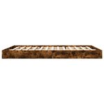 vidaXL Cadre de lit sans matelas chêne fumé 160x200 cm bois ingénierie