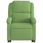 vidaXL Fauteuil inclinable Vert clair Velours