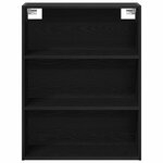 vidaXL Haut Armoire Montage mural 2 Pièces Chêne noir 70 x 34 x 180 cm