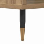 vidaXL Table basse chêne artisanal 60 x 50 x 40 cm Bois d'ingénierie