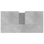 vidaXL Armoire de salle de bain gris béton 65x33x60 cm