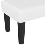 Banc banquette 70 x 30 x 30 cm similicuir blanc 02_0010676