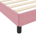 vidaXL Lit à ressorts avec matelas Rose 120 x 190 cm tissu