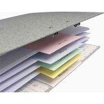 Paquet de 100 Fiches Intercalaire 105x240 Recyclées 2 trous Vert x 12 EXACOMPTA