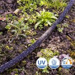 Grüntek tuyau d'arrosage goutte-à-goutte 15 m noir