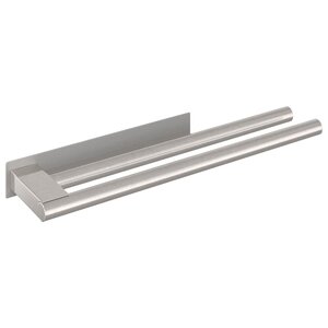 vidaXL Porte-serviettes Argent 40 x 9 x 4 cm Acier inoxydable
