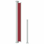 vidaXL Auvent latéral rétractable de patio 180x500 cm Rouge
