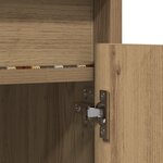 vidaXL Meuble TV avec lumières LED en chêne  100x34x50 cm  fait en bois d'ingénierie.