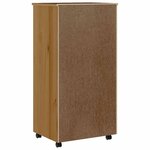 vidaXL Armoire roulante avec tiroirs MOSS bois de pin marron miel