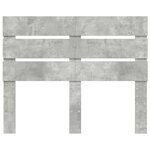 vidaXL Tête de lit Gris béton 120 cm Bois d'ingénierie