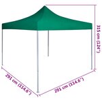 vidaXL Tente de fête Vert 291 x 291 x 315 cm Tissu Oxford