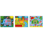 Jeu créatif - Gommettes mosaïque - 3 modèles - Animaux - Dès 3 ans - Janod
