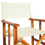 vidaXL Chaises de metteur en scène 2 Pièces Bois massif d'acacia