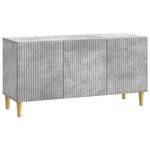 vidaXL Meuble TV Gris béton 99 x 34 5 x 50 cm Bois d'ingénierie
