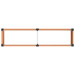 vidaXL Jardinière surélevée Marron 200 x 50 x 91 cm WPC et Aluminium