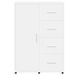 vidaXL Buffets 2 Pièces blanc 60x31x84 cm bois d'ingénierie