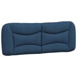 vidaXL Cadre de lit avec tête de lit Bleu 120x200 cm Tissu