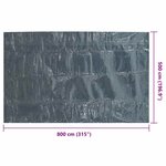 vidaXL Film solaire de piscine flottant PE 800x500 cm Noir et bleu
