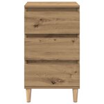 Table de chevet vidaXL en chêne d'artisanat 40x35x70 cm en bois d'ingénierie