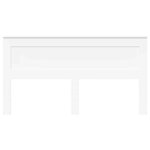 vidaXL Tête de lit avec tête de lit Blanc 200 cm Bois d'ingénierie