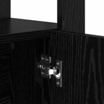 vidaXL Buffet Chêne noir 30 x 80 x 119.5 cm Bois d'ingénierie