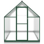 vidaXL Serre avec cadre de base vert 334x169x202 cm aluminium