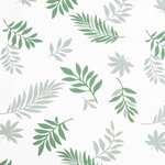 vidaXL Coussin de banc de jardin Floral Blanc et vert 180 x 50 x 4 cm