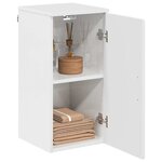 vidaXL Cabinet de salle de bain Blanc brillant 30 x 31 5 x 61 cm