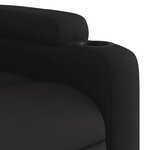 vidaXL Fauteuil de massage inclinable Noir Tissu