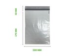 500 Enveloppes plastique opaques éco 60 microns n°3 - 280x370mm