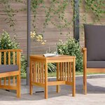 vidaXL Table d'appoint Marron Bois d'acacia massif