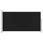 vidaXL Auvent latéral rétractable de patio 170x300 cm Noir