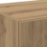 vidaXL Haut Armoire 2 Pièces Chêne artisanal 70 x 42 5 x 185 cm