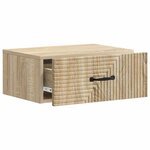 vidaXL Cabinet de chevet mural 2 Pièces Chêne Sonoma 49 x 34 5 x 20 cm