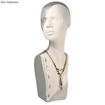 Tête en polystyrène de femme 53 cm