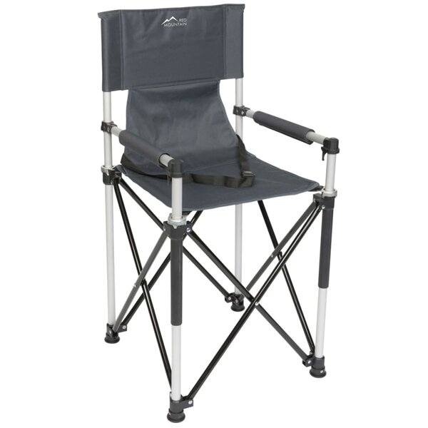 Bo-Camp Chaise haute pliable pour enfants Aluminium Gris