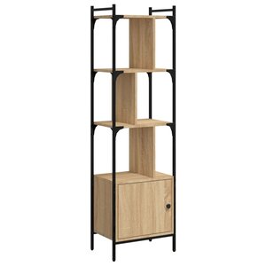 vidaXL Bibliothèque avec porte chêne sonoma 44 5x30x154 5 cm