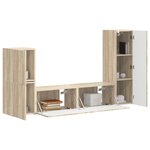 vidaXL Ensemble meuble TV 4 Pièces Chêne Sonoma Bois d'ingénierie